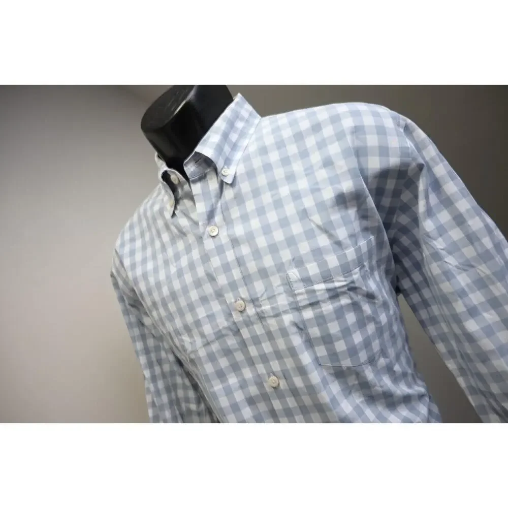 J Crew Casual Plaid Dress Shirt Button Up Front Pocket Long Sleeve Mens Sz Large